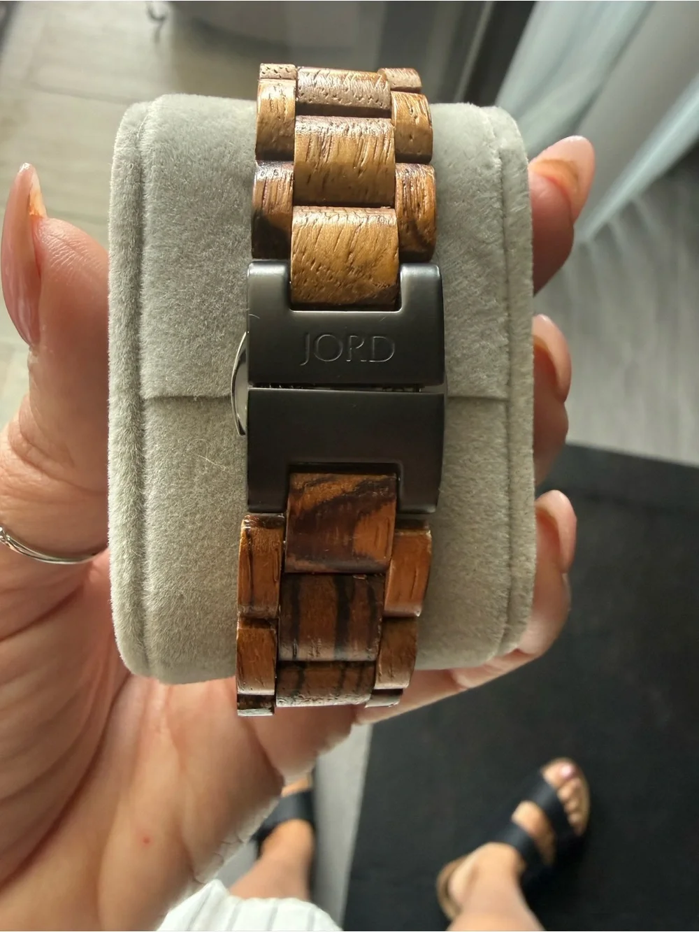 Jord Women’s Teal Dial Wooden Automatic Watch
